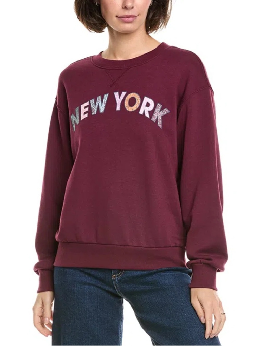NWT Wildfox "New York Alex Sweatshirt" Fig Crewneck Size Small